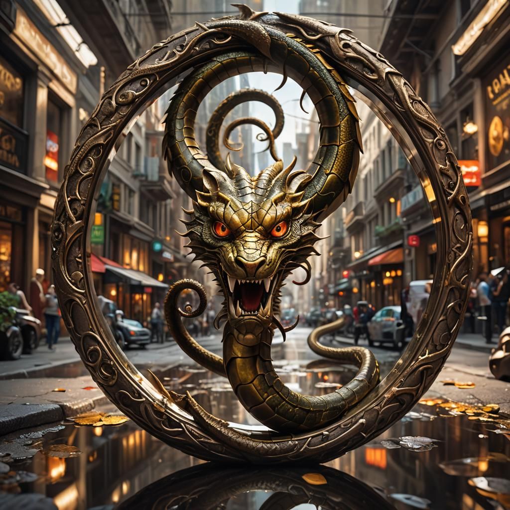 Serpent of Duality: Split Mirror Concept Art