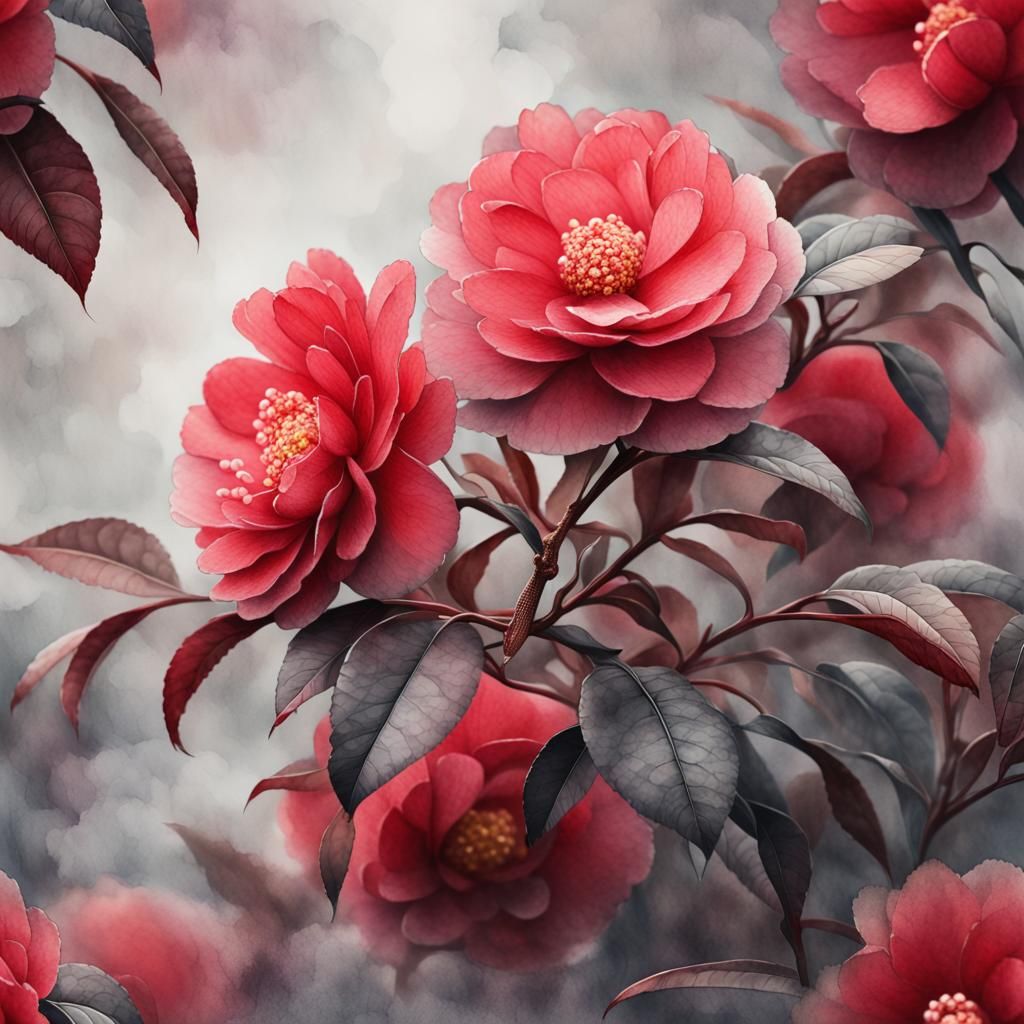 Middlemist Red Camellia