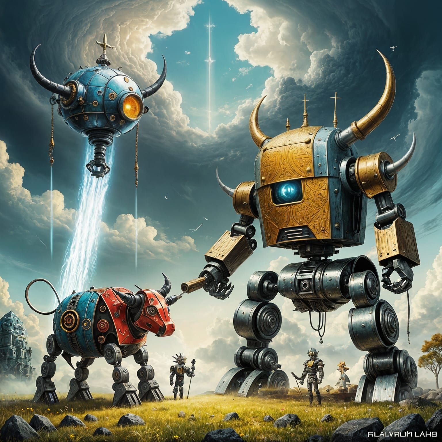 The flail from heaven -  a robot fairy tale