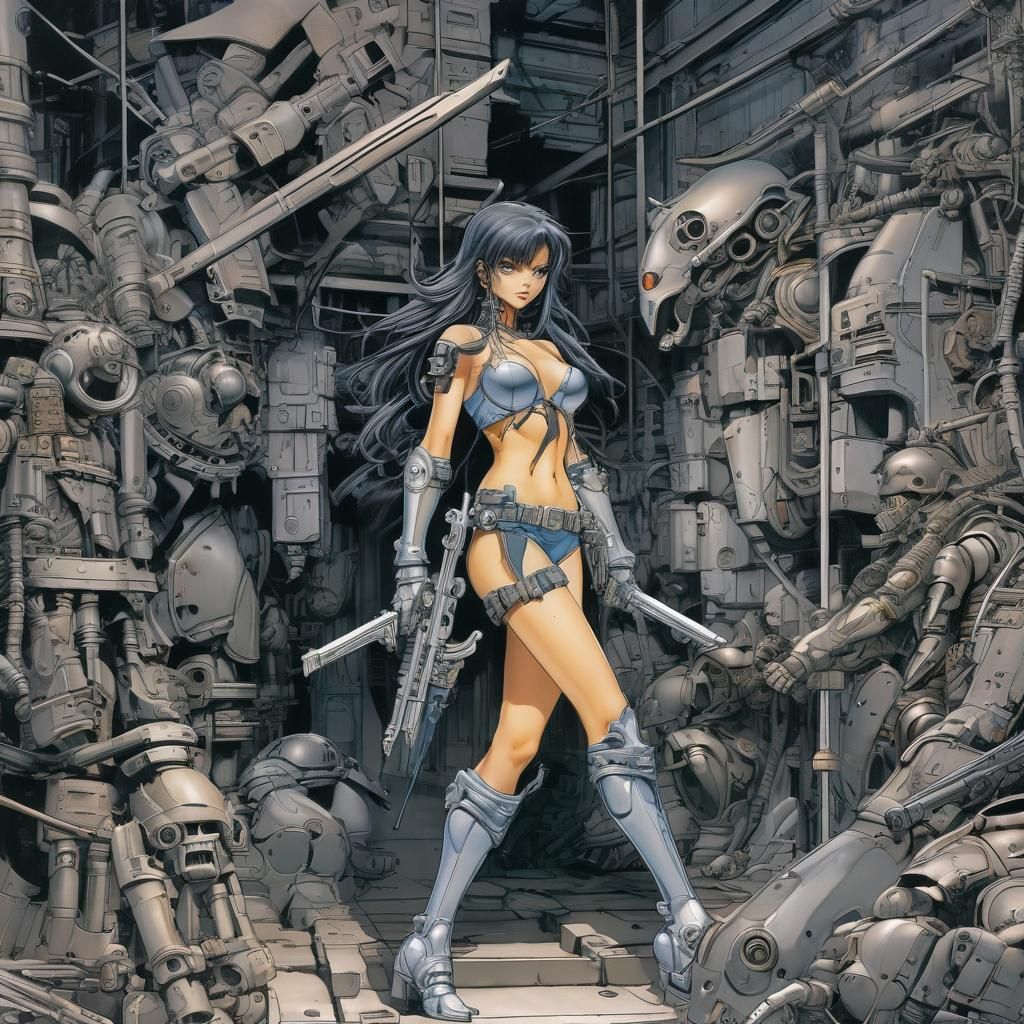 Grimdark Dystopian Scene