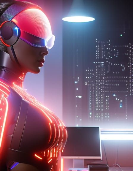 Genetically Enhanced Super-Intelligent Woman in Lab