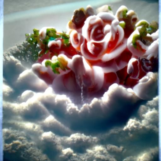 Waterfall of Roses Over Sugarcane Cloud