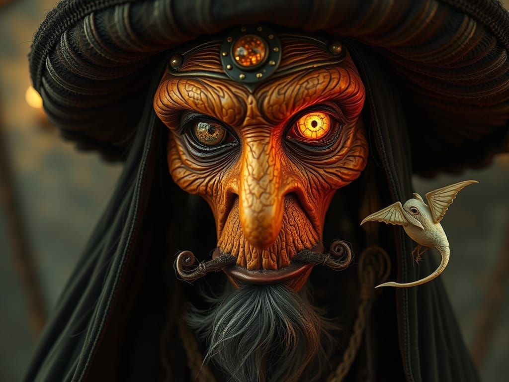 Shabby Chic Witch Greets the Sunrise