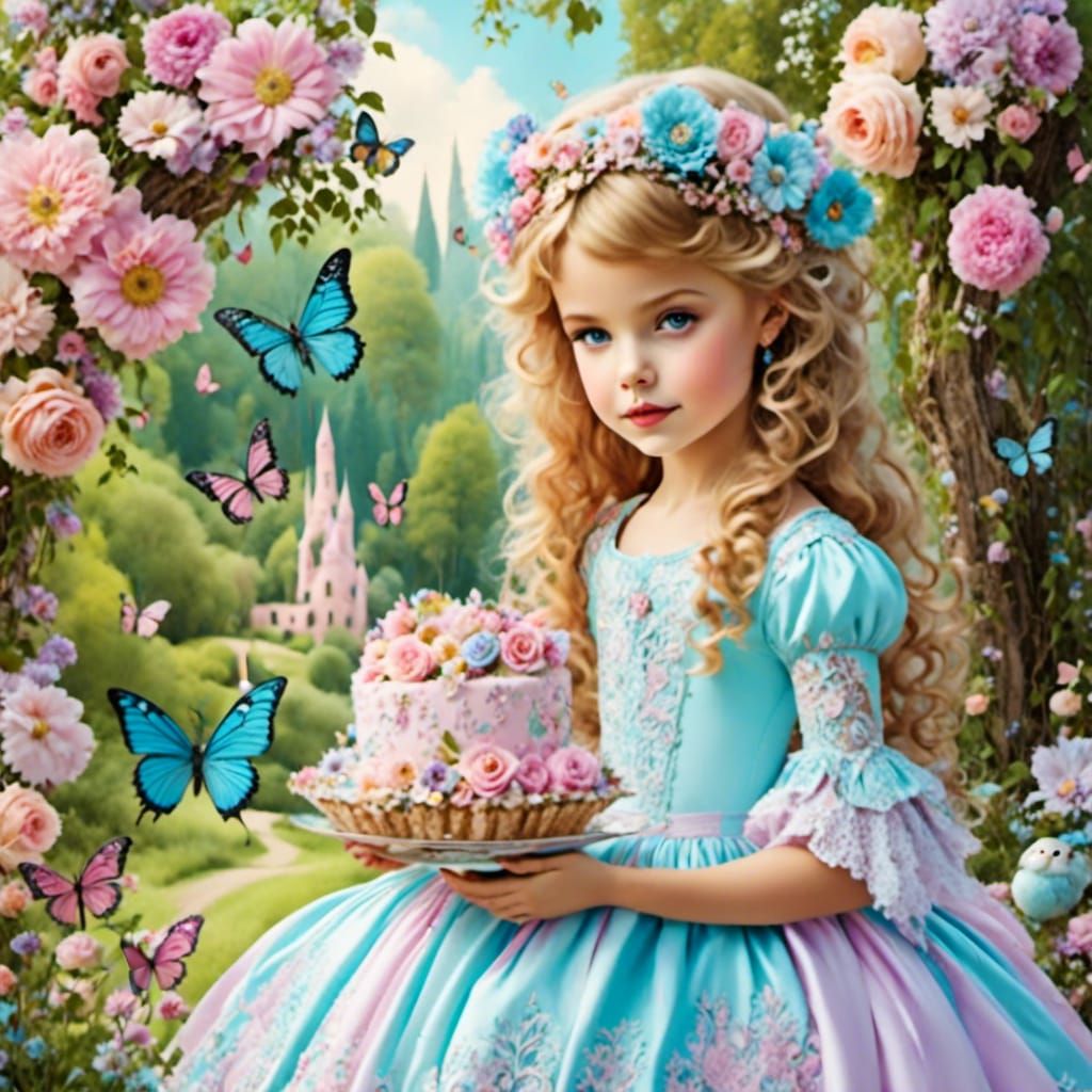 Cute Girl Portrait with Soft, Sweet Aesthetic