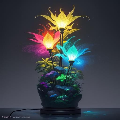 Sprinkler Lamp Concept Art in Anime Style