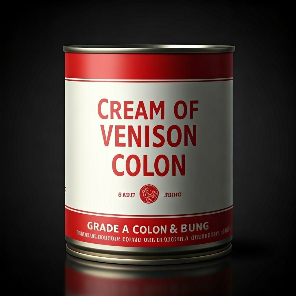 Hyperrealistic Soup Can Still Life