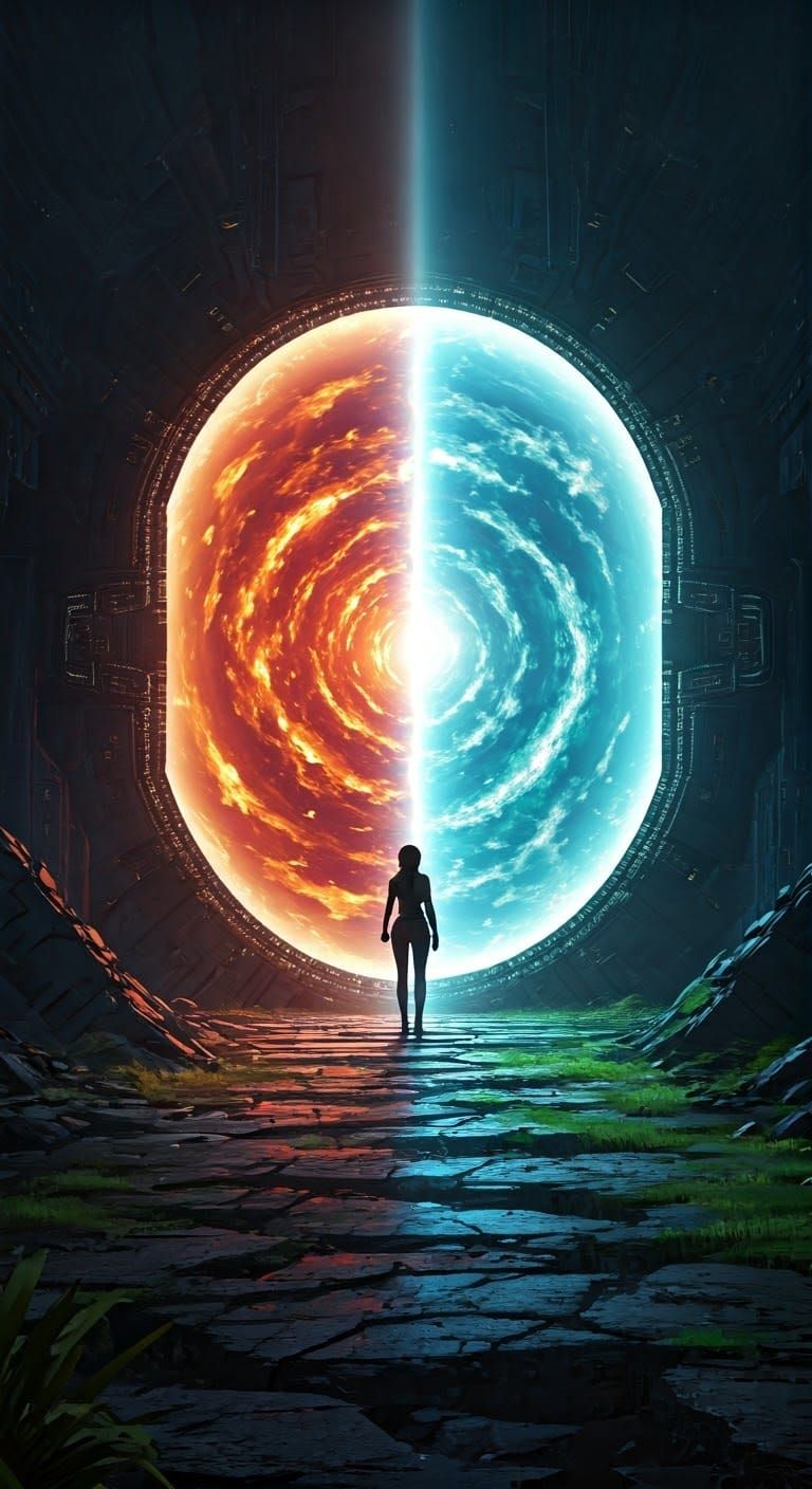 Portal Between Worlds: Paradise and Destruction