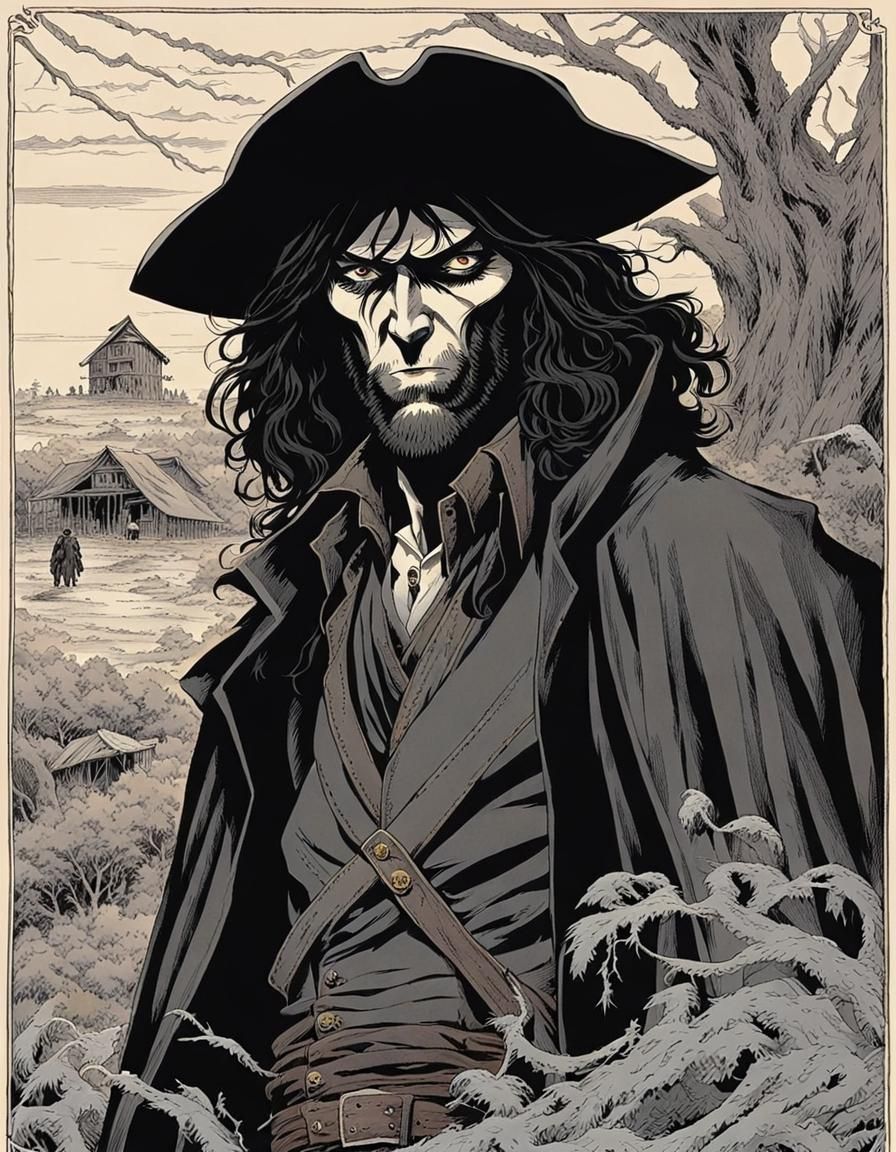 Solomon Kane as Anime Character