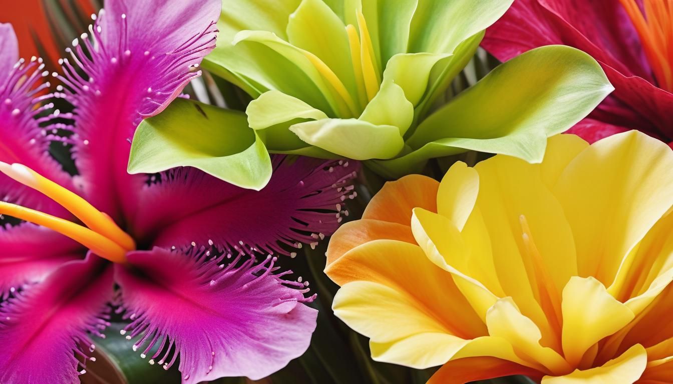 Extreme Close Up of Exotic Flowers