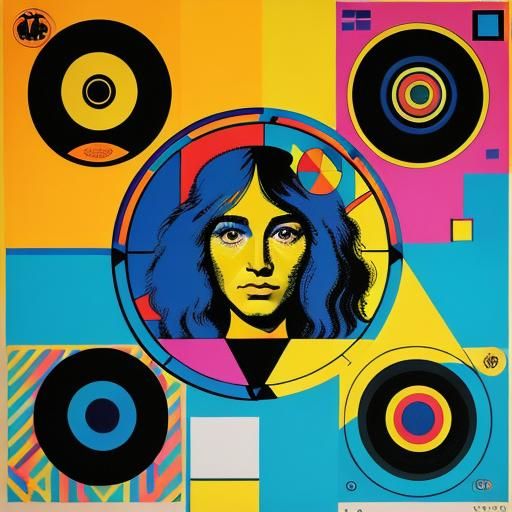 hippy life,70s vinyl album cover photo