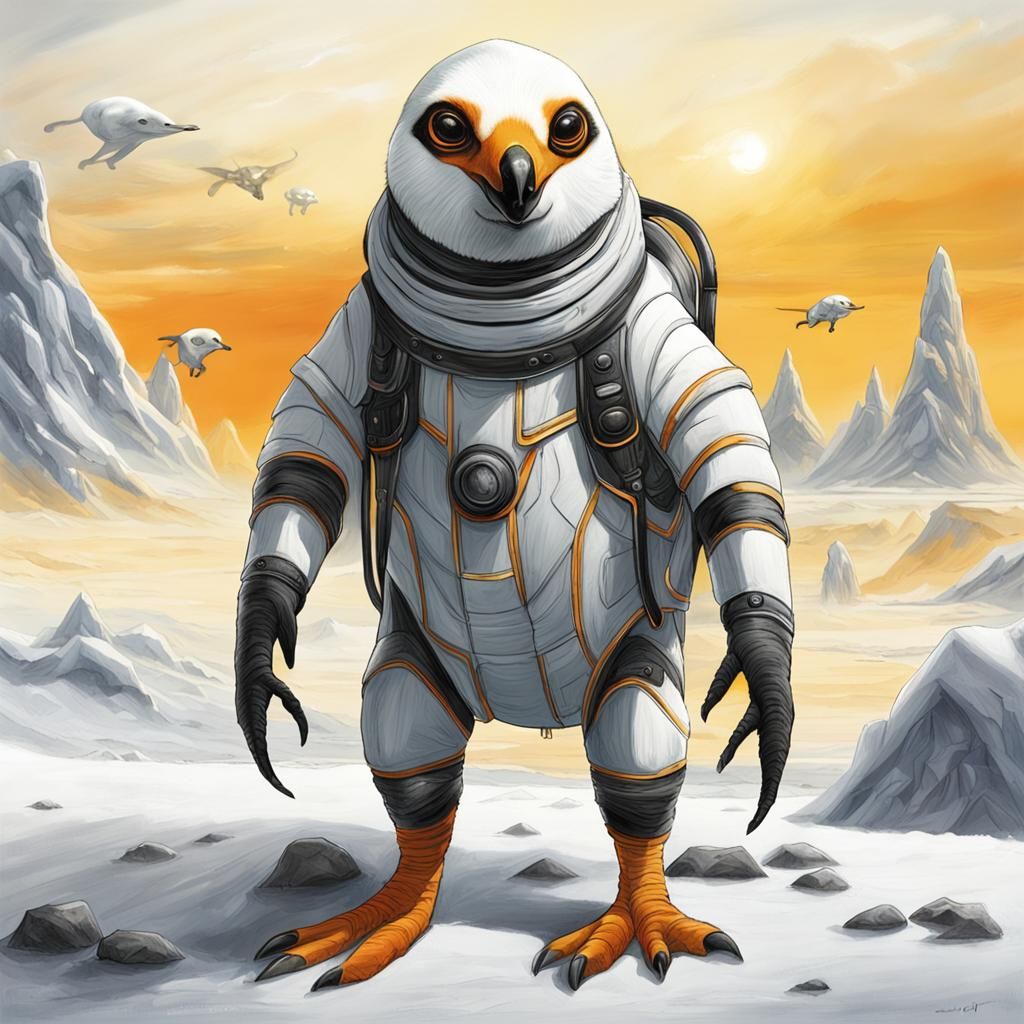 Alien Exoplanet Lifeforms: Speculative Zoology Illustration