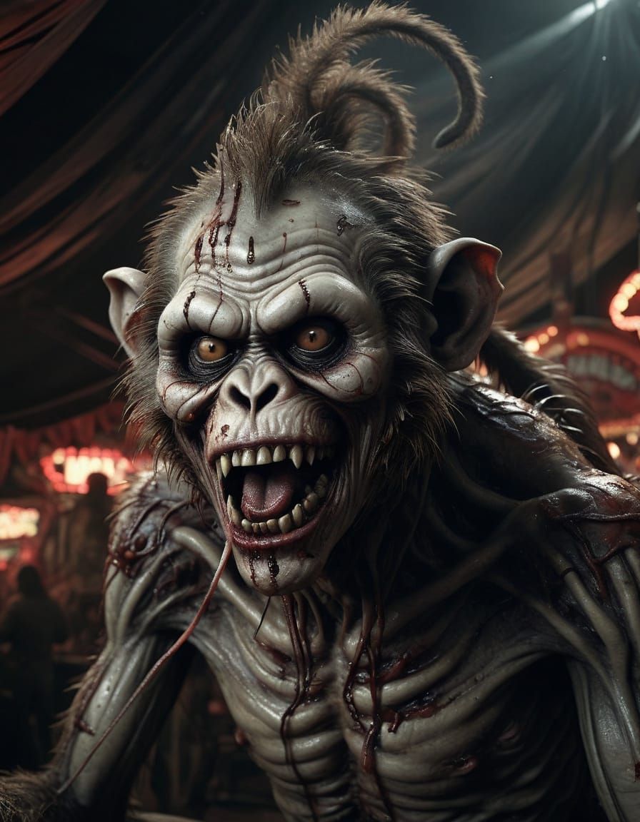 Surreal Carnival Horror in Dystopian Style