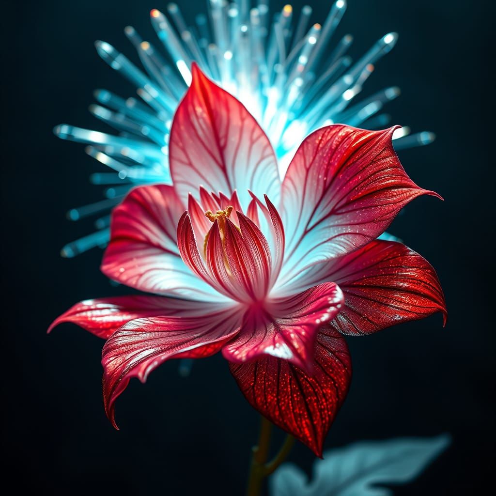 Crystal Bloom in a Cosmic Burst