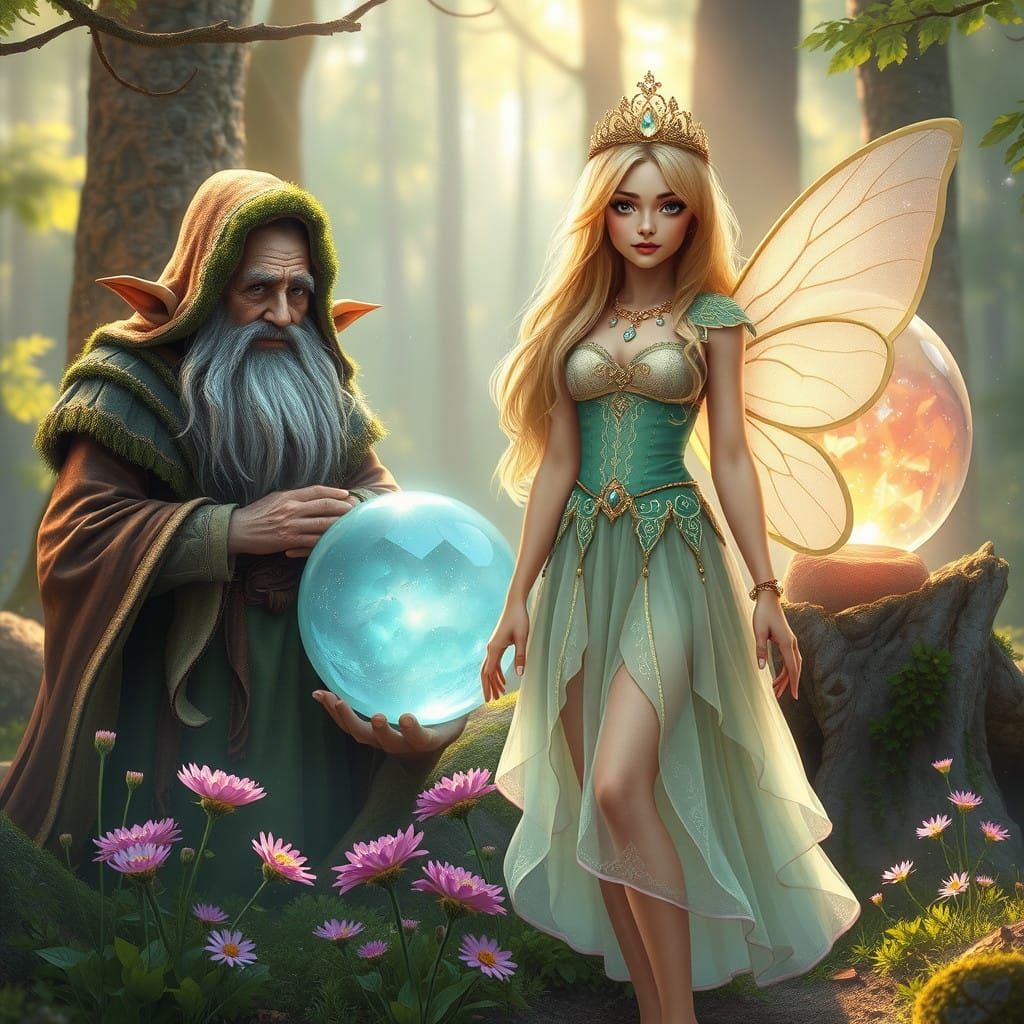 Enchanted Forest Encounter with a Fairy Princess and Dwarf Q...
