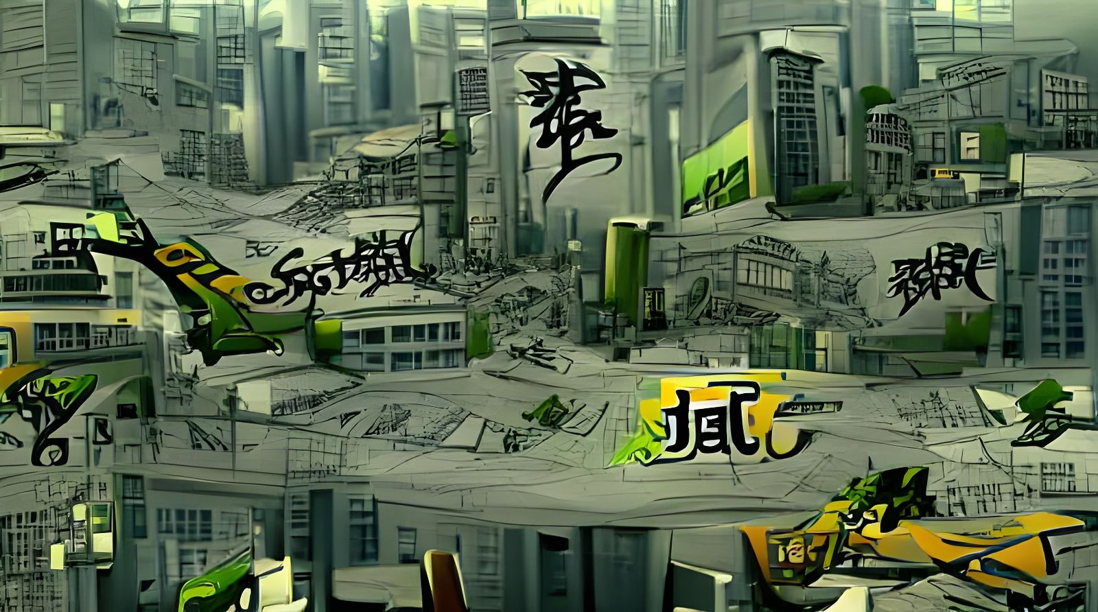 Jet Set Radio Inspired Matte Painting