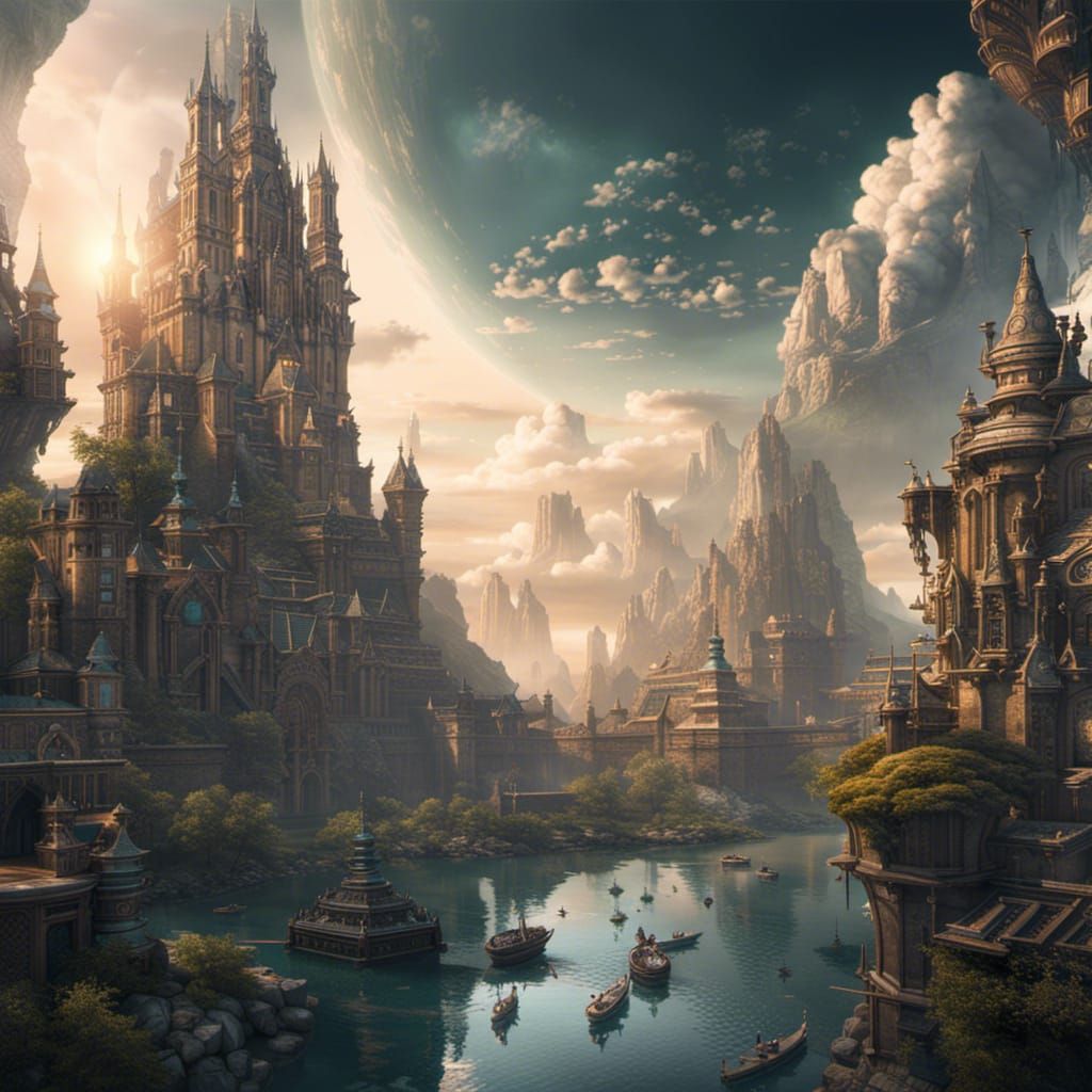 Serenity Personified in Digital Matte Painting