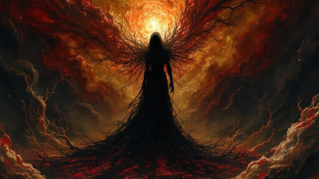 Dark Gothic Goddess of Decay and Ruin