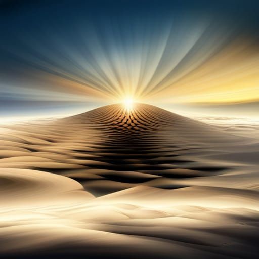 Optical Illusion: Calm and Chaos Interplay