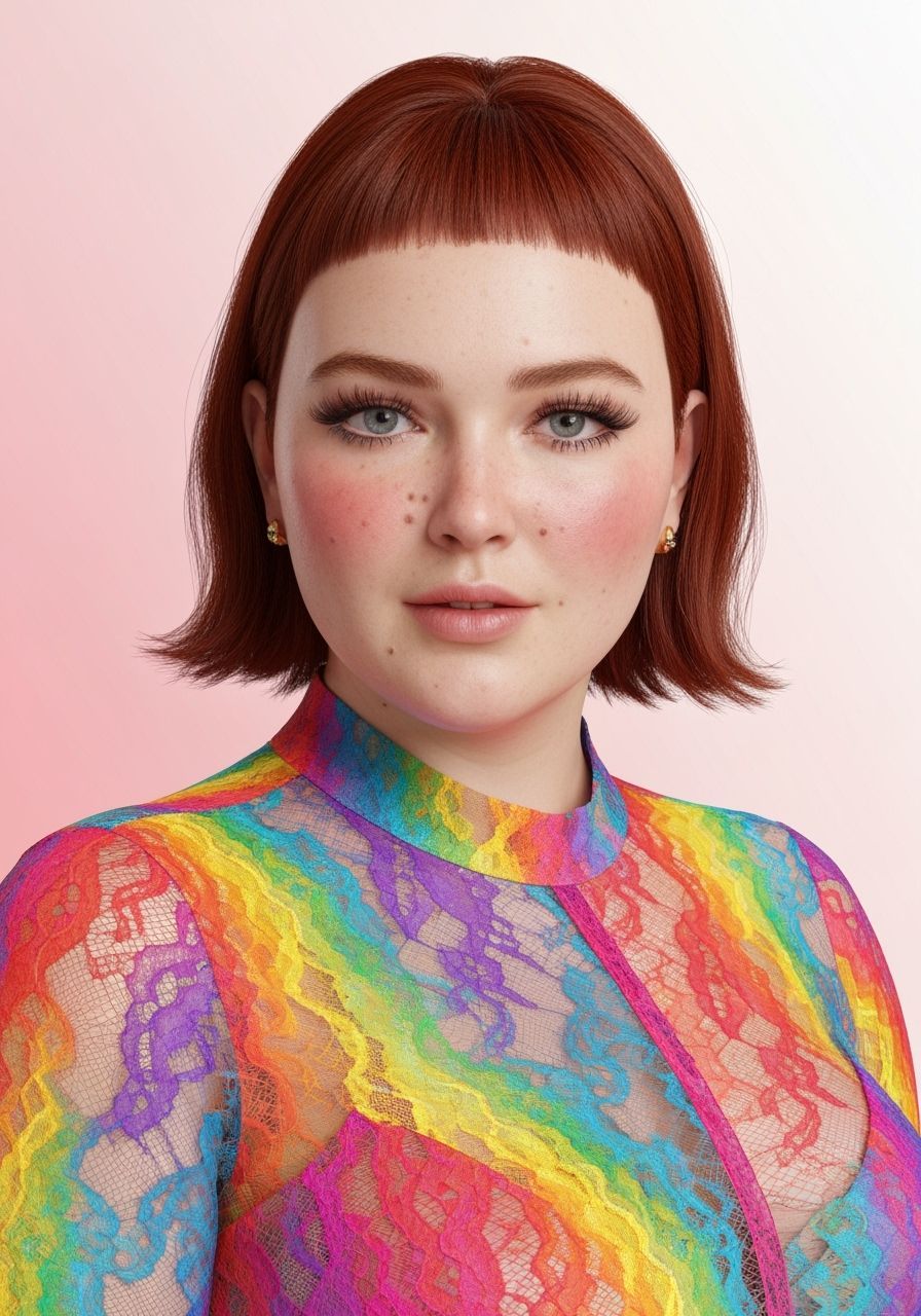 Rainbow Lace Suit Portrait