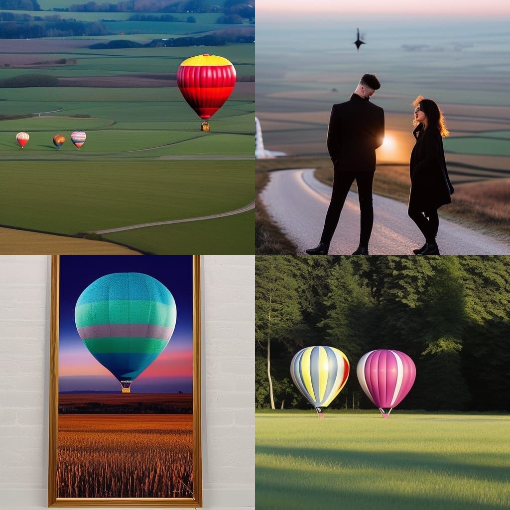 Ninety-Nine Balloons Ascending to the Horizon