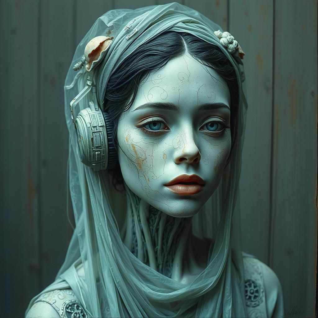 Biopunk Sculpture Portrait on Uncanny Dias