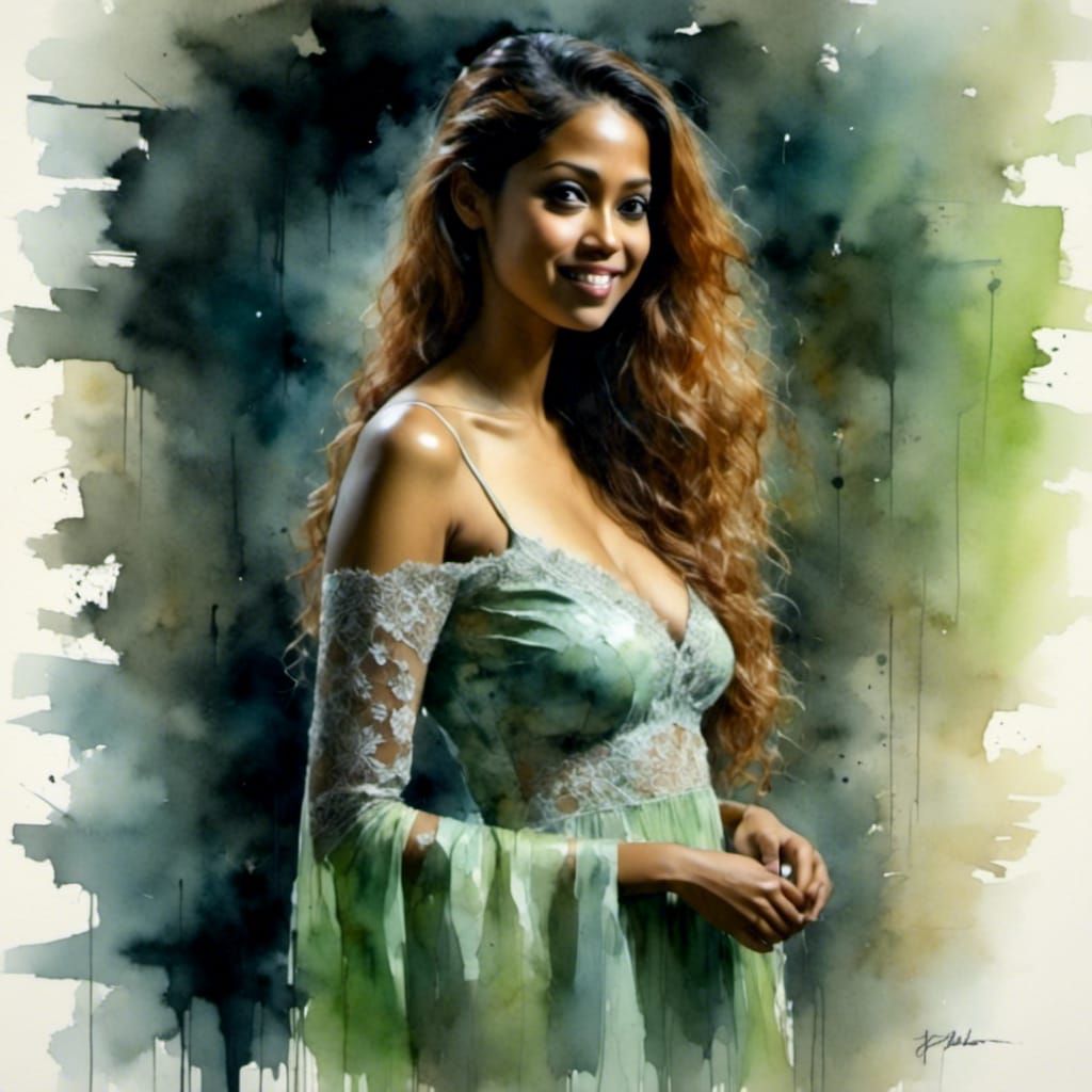 Lace Dress Portrait in Chiaroscuro Lighting