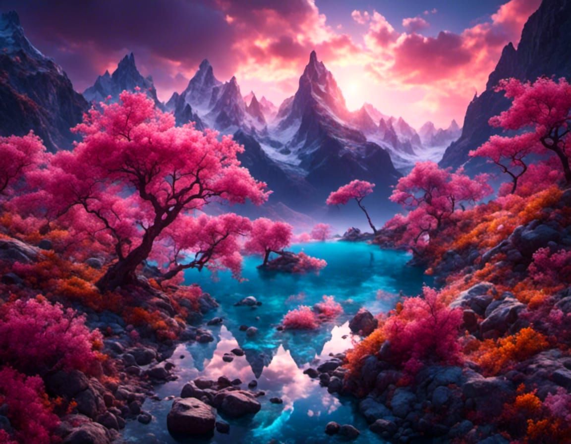 Inspiring Colorful Nature for Meditation