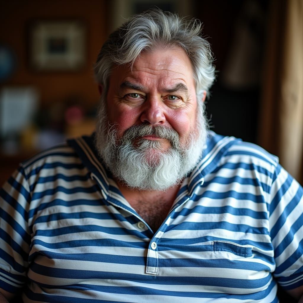 Weathered Sailor Portrait in Classic Style