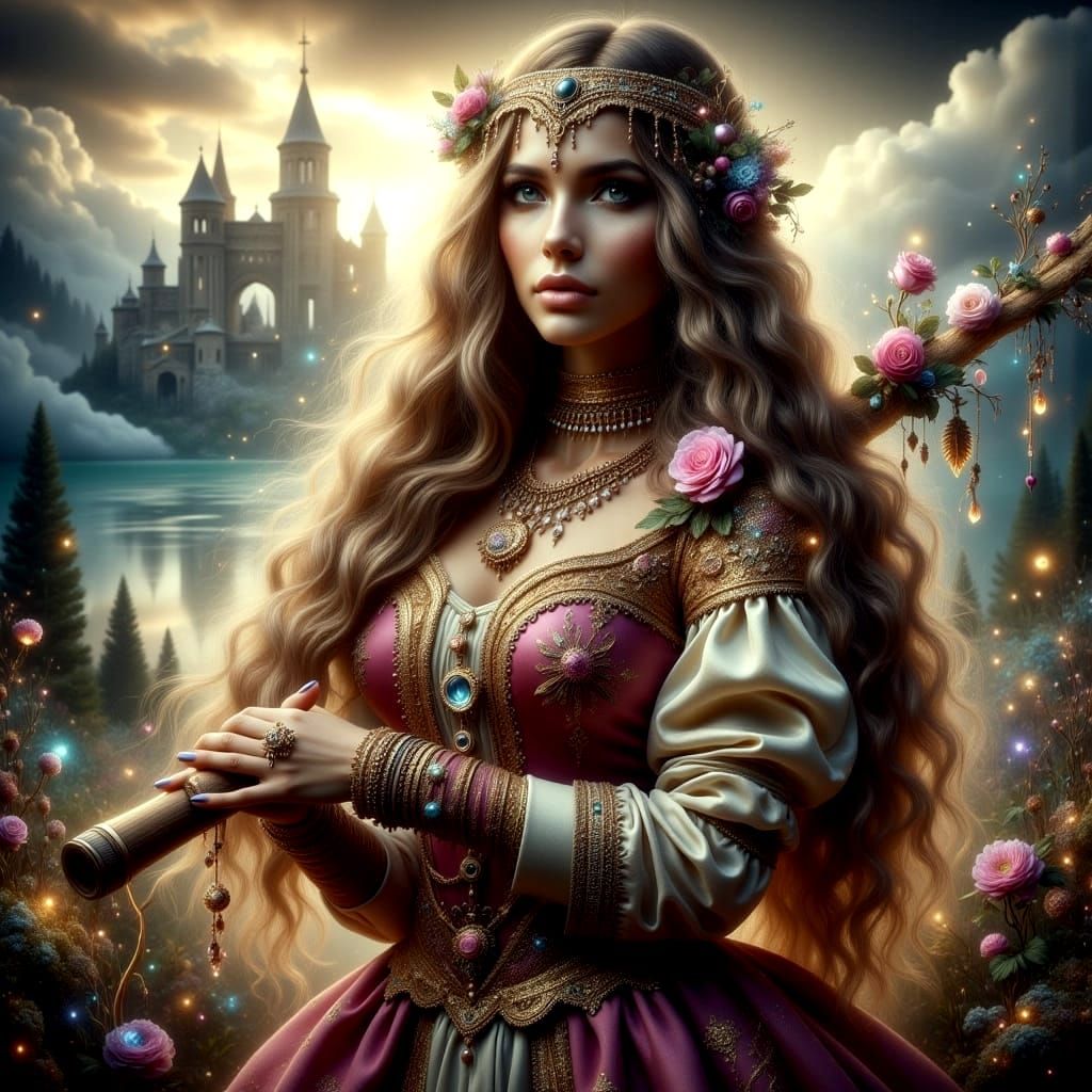 Ethereal Beauty in Medieval Splendor