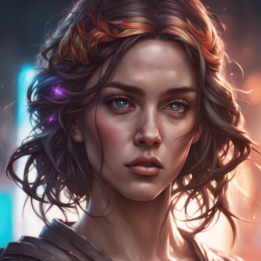 Detailed Portrait with Dynamic Lighting