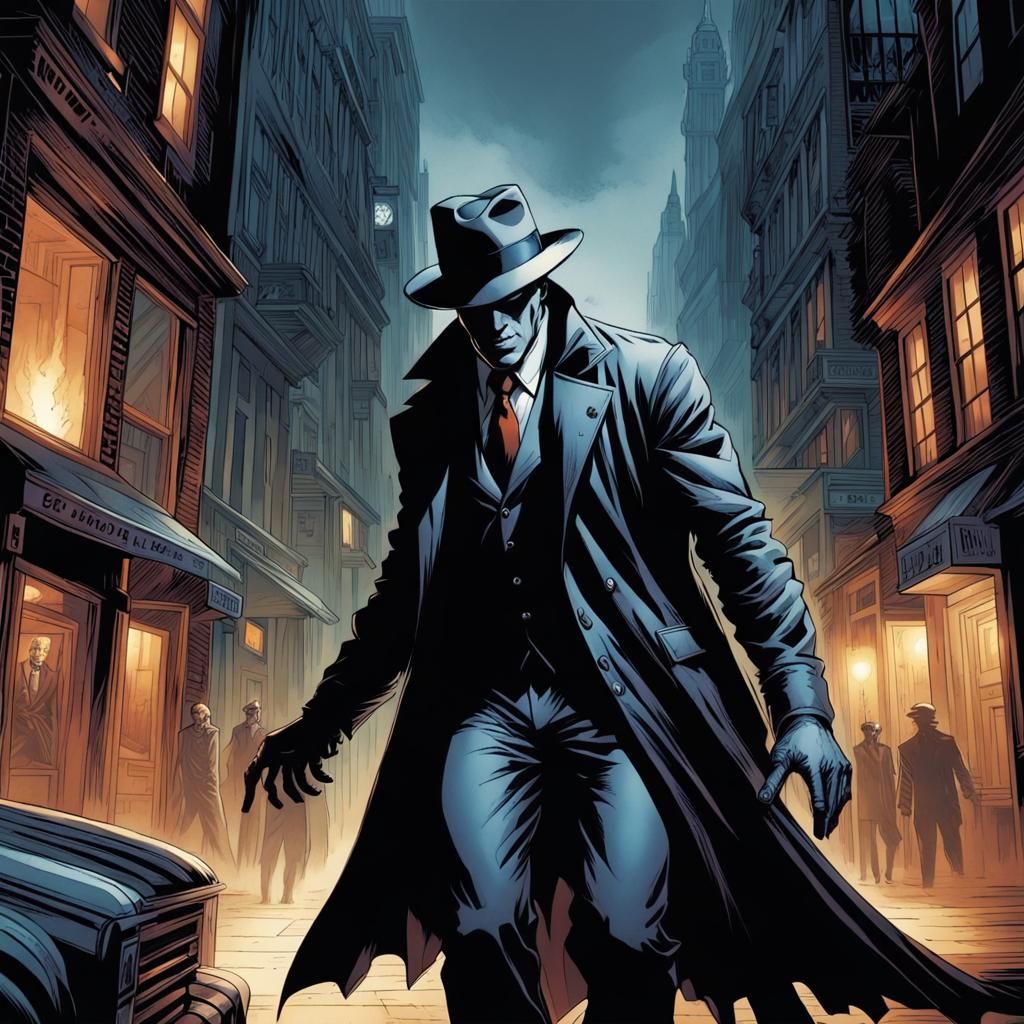The Shadow Man: Comic Book Art