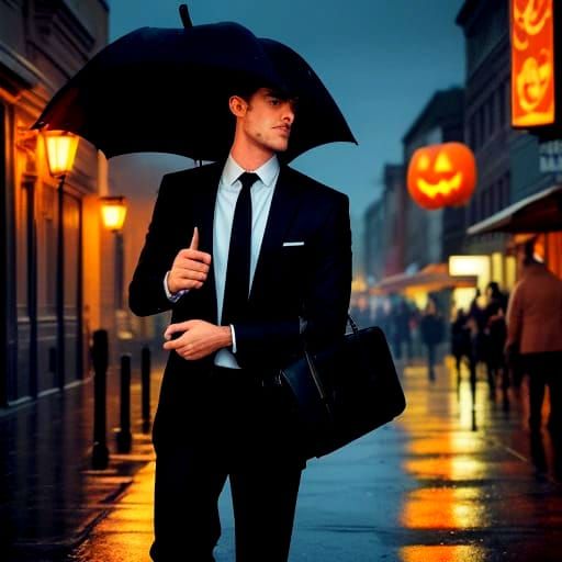 Man in Suit Disappears on Halloween Night