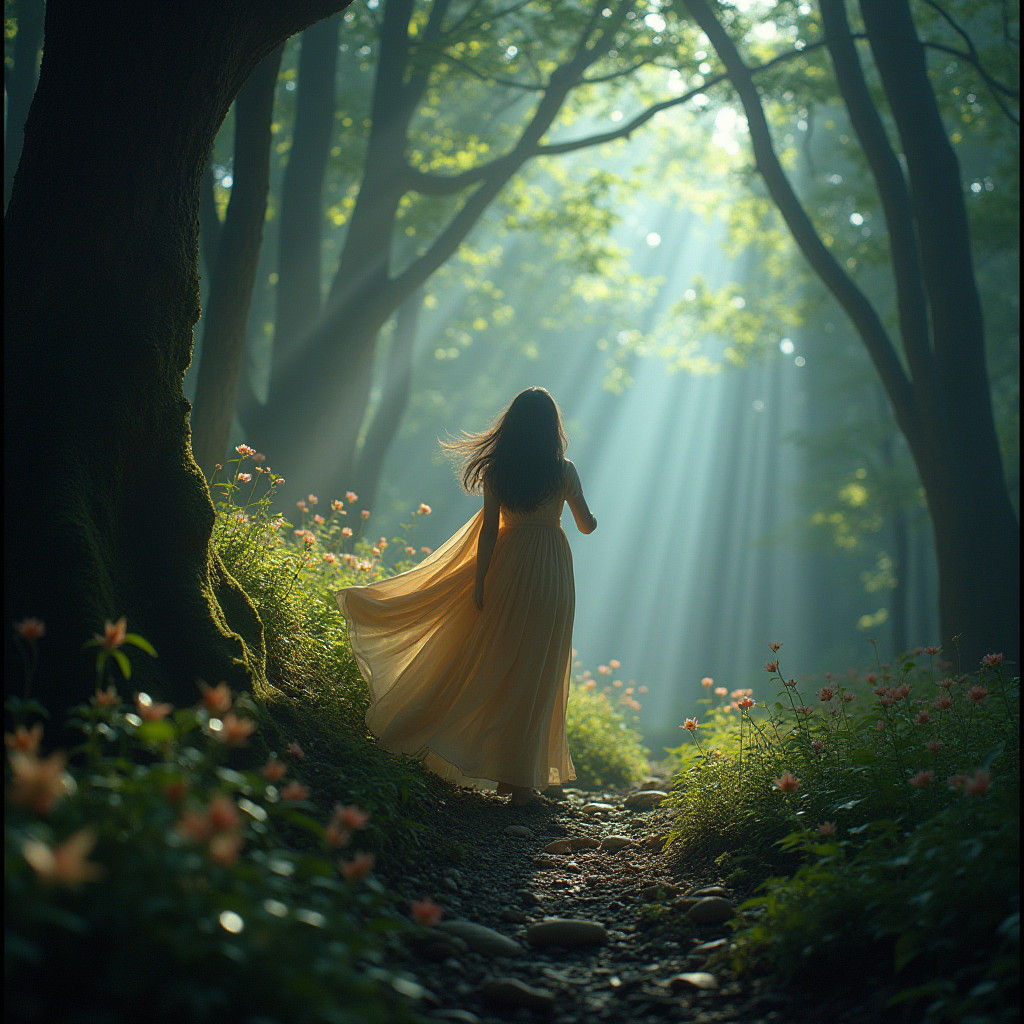 Magical Fairy Utopia in Cinematic Style