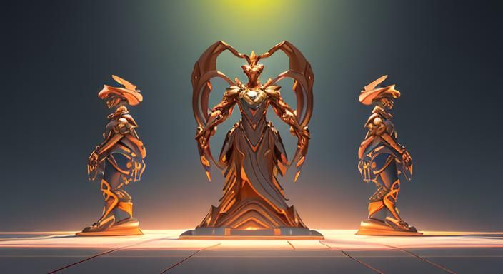 Gods Distribute Golden Tokens for AI Creation