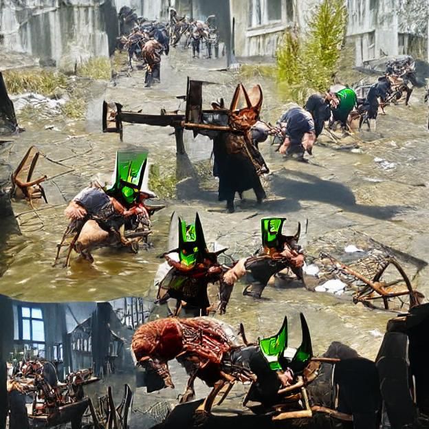 Grimdark Rat Warrior in Warhammer Vermintide Style