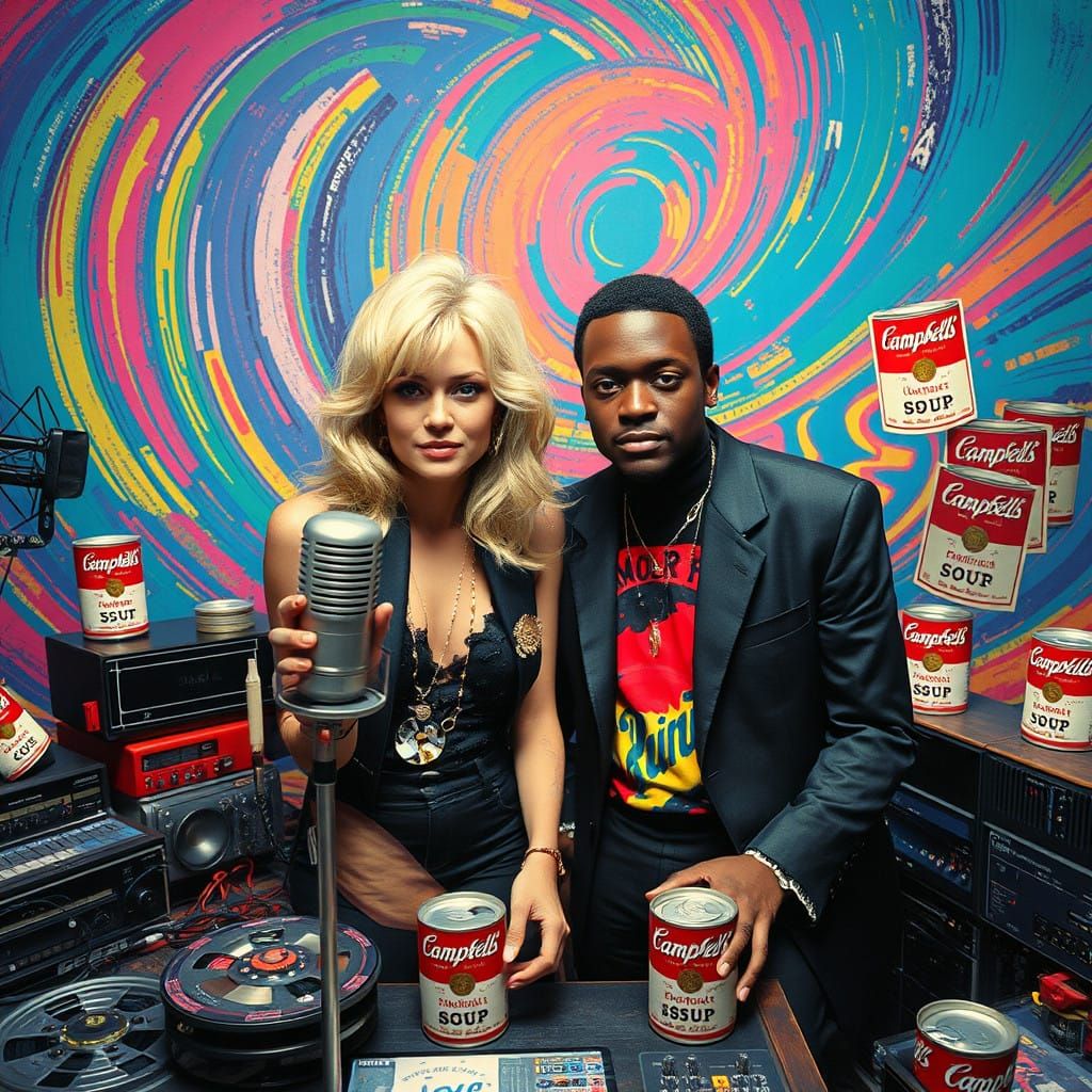 Debbie Harry and Jean-Michel Basquiat in a Psychedelic Recor...
