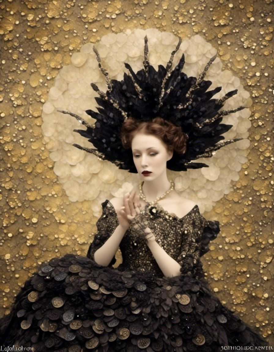 Black Swan Couture Dream in Dulac Style