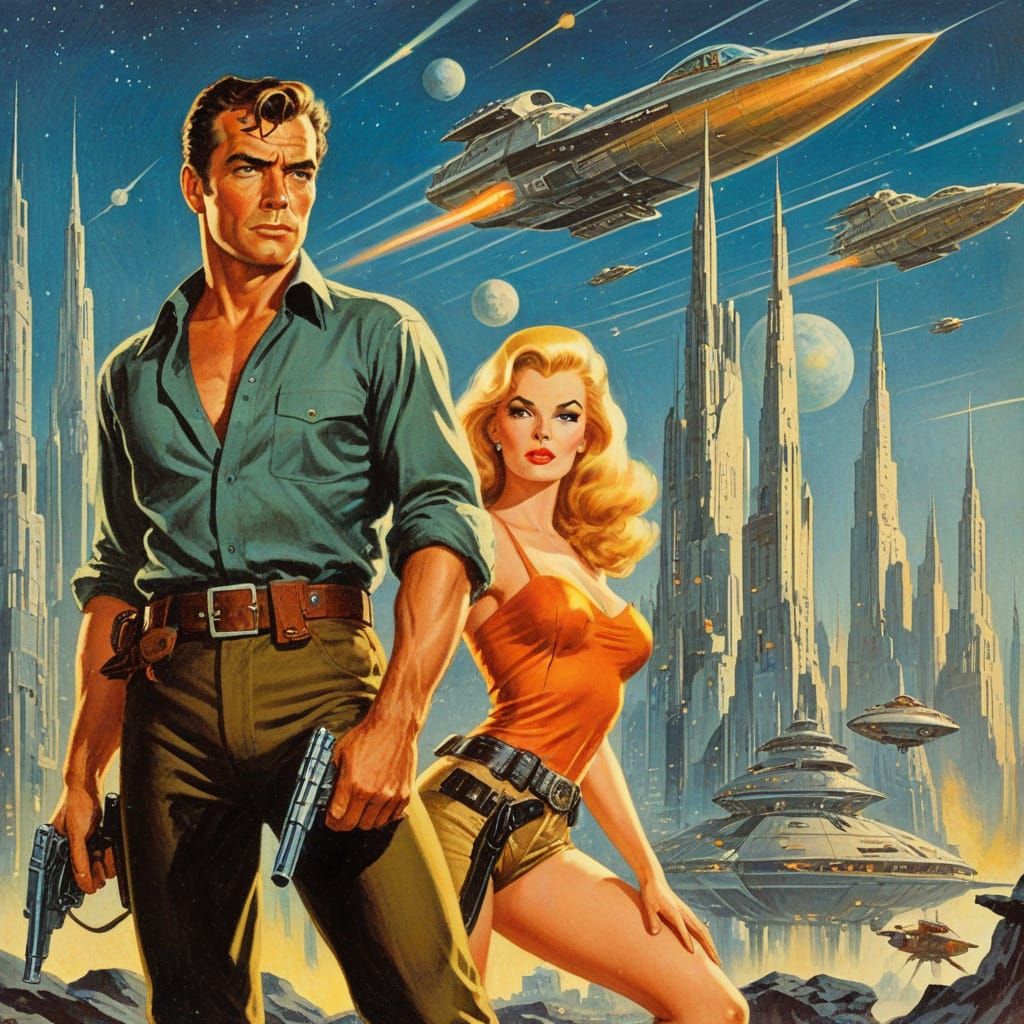 Flash Gordon: Classic Pulp Cover Art in Al Williamson Style