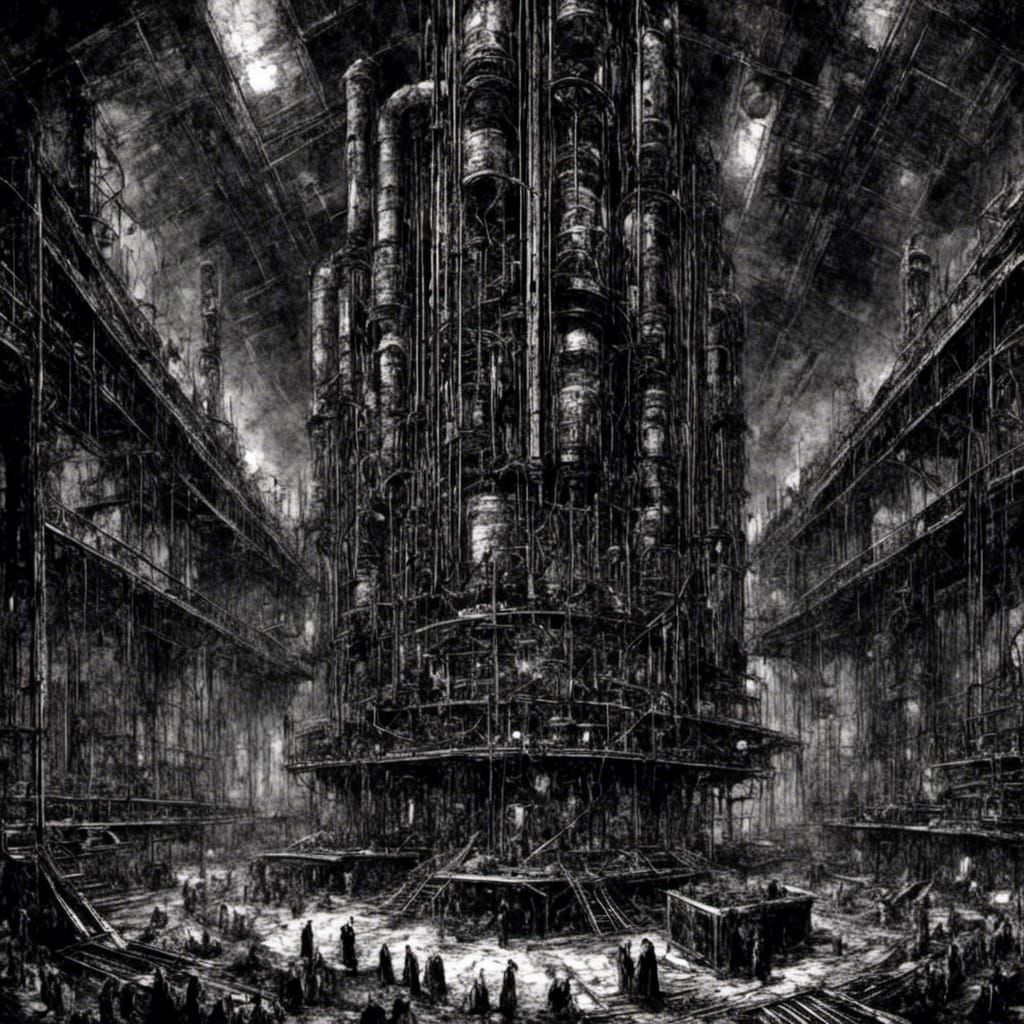 Cyberpunk Horror Concert Art