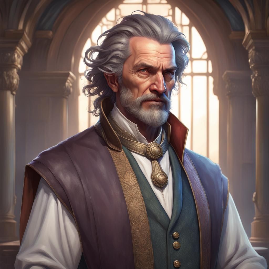 Shady Fantasy Merchant Portrait in Unreal Engine 5