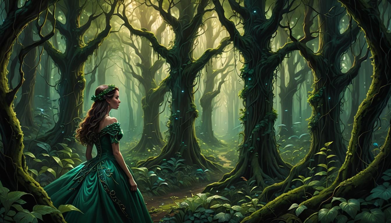 Emerald Princess in Overgrown Forest of Gloom