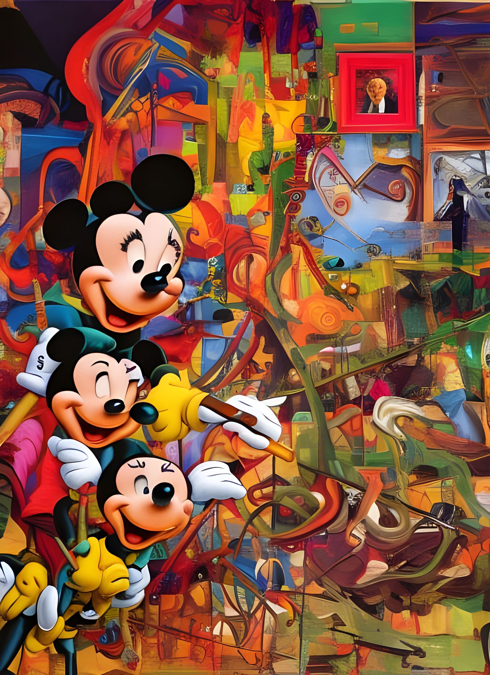 Abstract Art with Magical Light Particles