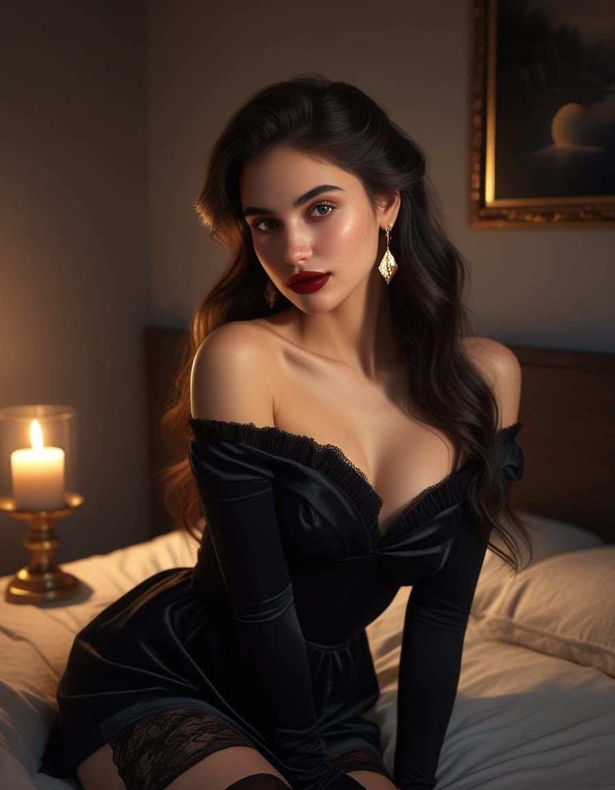 Romantic Realism Portrait of Woman in Soft Light