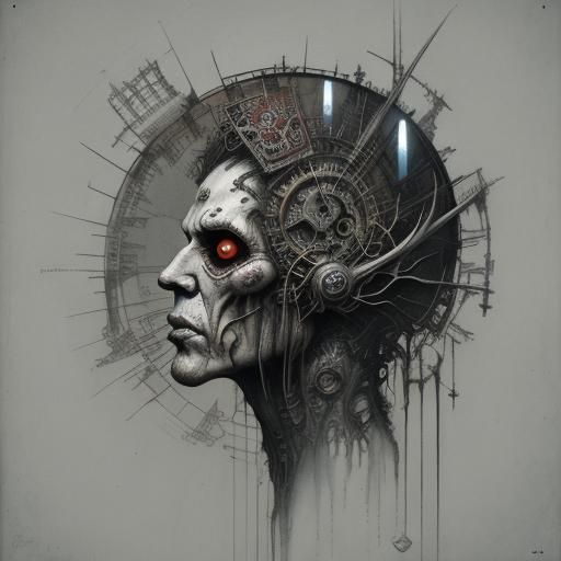 Surreal Sickness in Mixed Media Art Styles