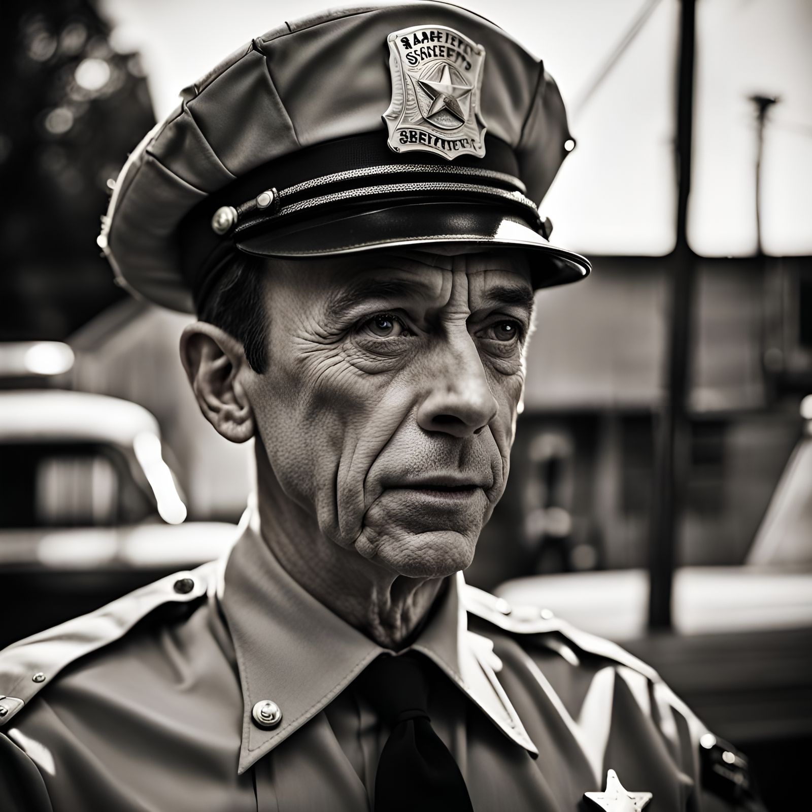 Barney Fife as Mayberry Sheriff Portrait