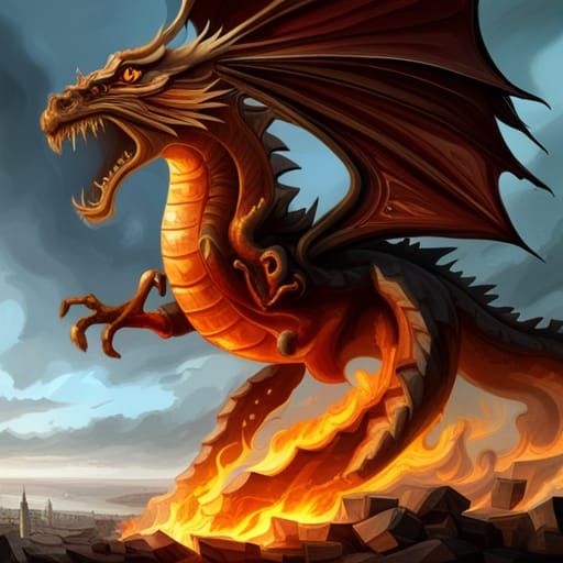 The magic fire dragon