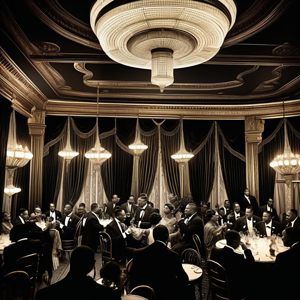 Harlem Jazz Band in 1920s Speakeasy Style