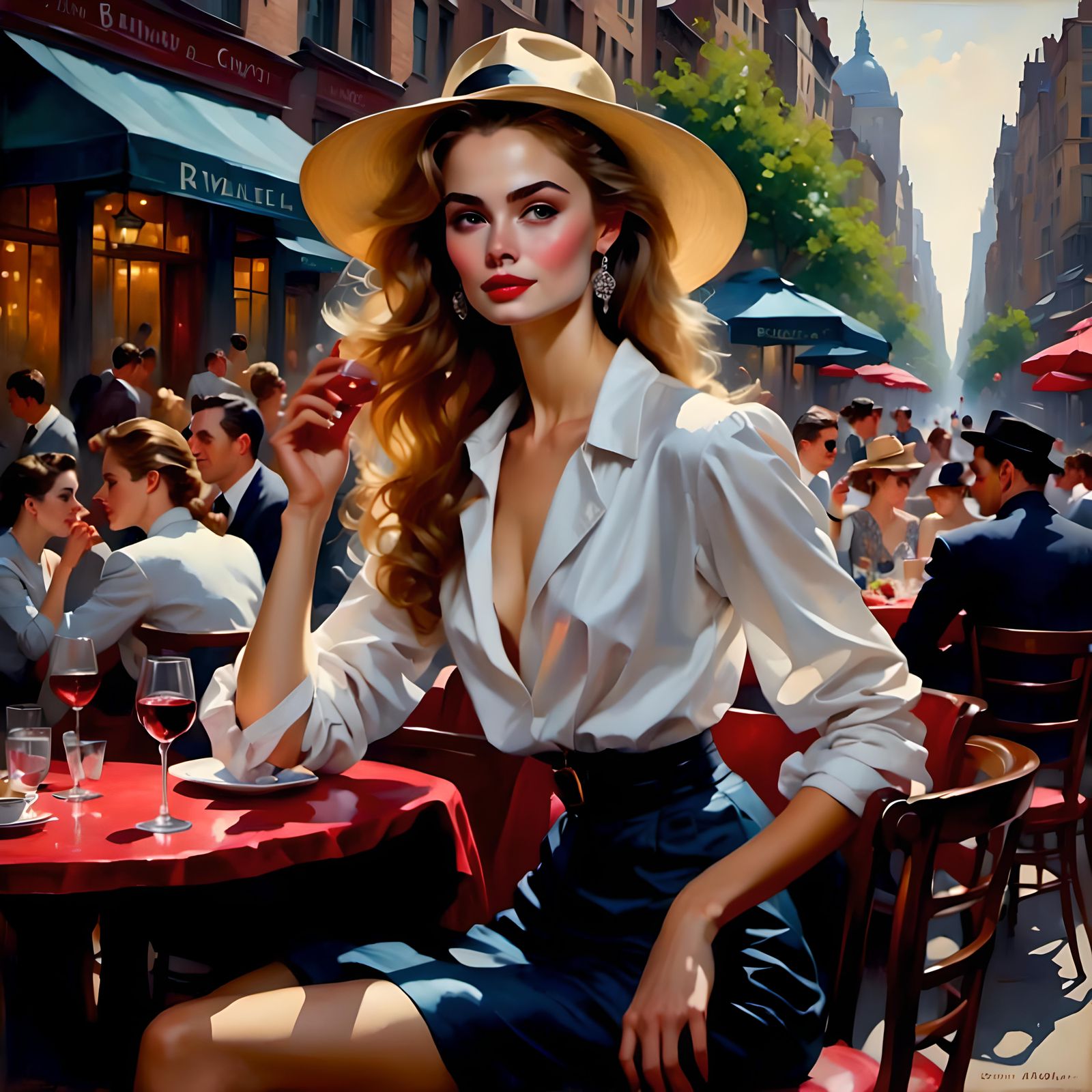 New York Woman Captured by Beautiful Visions LoRA