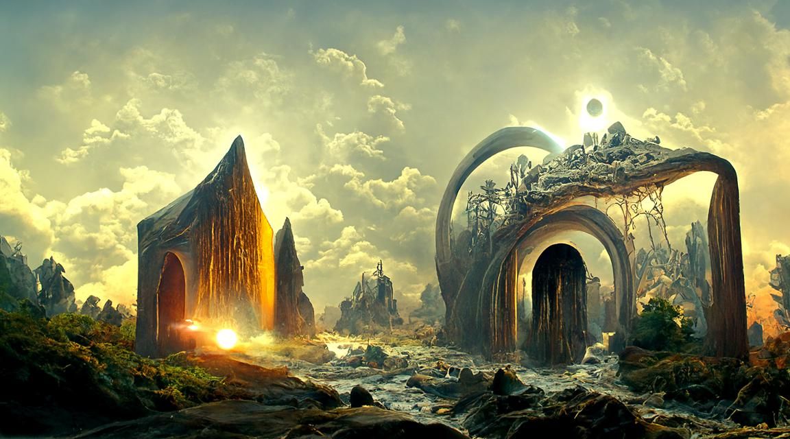 Sinister Alien Portal to a Mechanical World