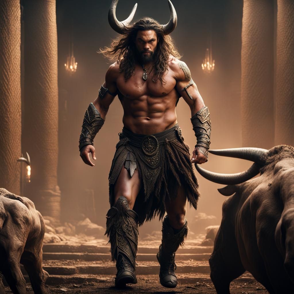 Stunning Minotaur in Detailed Matte Painting